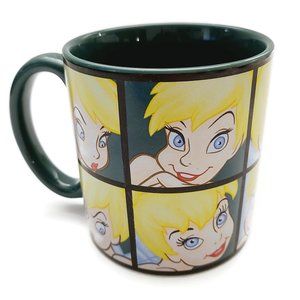 Tinker Bell Green Coffee Mug Cup Peter Pan Disney Selfie Face Moods Tinkerbell